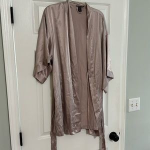 VS lavender silk robe